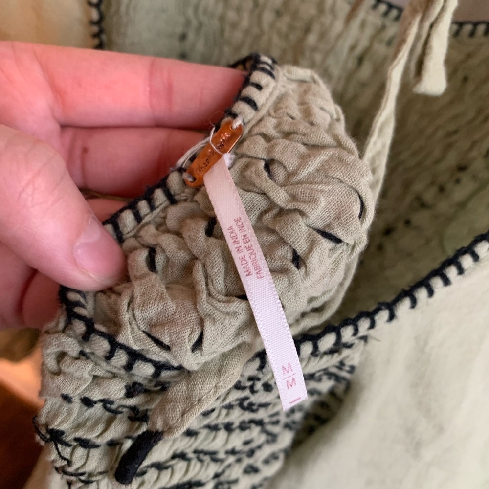 Free people smocked boho blouse - Picture 8 of 9